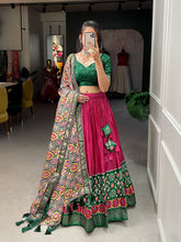 Load image into Gallery viewer, Pink Dola Silk Lehnga With Patola Duppata