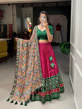 Load image into Gallery viewer, Pink Dola Silk Lehnga With Patola Duppata