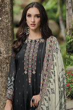 Load image into Gallery viewer, Black Pure Viscose Muslin Digital Print With Designer Embroidery Suit
