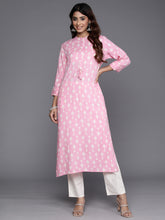 Load image into Gallery viewer, Indo Era Pink Printed Straight Kurtas