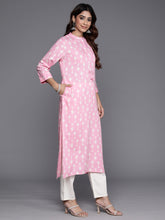 Load image into Gallery viewer, Indo Era Pink Printed Straight Kurtas