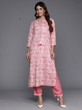 Load image into Gallery viewer, Indo Era Pink Printed Straight Kurtas