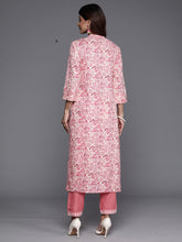 Load image into Gallery viewer, Indo Era Pink Printed Straight Kurtas