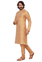 Load image into Gallery viewer, Gold Silk Kurta Pyjamas