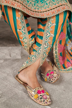 Load image into Gallery viewer, Mint Dhoti Suit With Heavy Handwork Embroidery
