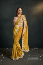 Load image into Gallery viewer, Mustard Pre-Stitched Saree In Contemporary Style