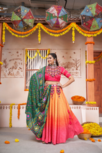 Load image into Gallery viewer, Yellow Printed Embroidered Designer Chaniya Choli