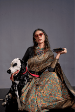 Load image into Gallery viewer, Dusty Grey Handloom Weaved Kashmiri Pashmina Silk Saree