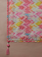 Load image into Gallery viewer, Pink Organza Floral Design Digital Print Lehenga Choli &amp; Dupatta