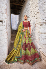 Load image into Gallery viewer, Gorgeous Green Sequins Jacquard Silk Lehenga Choli With Dupatta