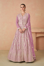 Load image into Gallery viewer, Lilac Embroidered Readymade Anarkali Salwar Suit