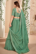 Load image into Gallery viewer, Light Green Designer Sequins Lehenga Choli In Georgette - Diva D London LTD