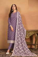 Load image into Gallery viewer, Purple Color Faux Georgette Party Trendy Salwar Suit
