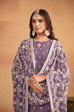 Load image into Gallery viewer, Purple Color Faux Georgette Party Trendy Salwar Suit