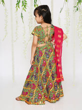 Load image into Gallery viewer, Girls Green Mirror Work Navratri Lehenga Choli