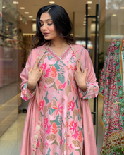 Load image into Gallery viewer, Pink Floral Ready To Wear Suit